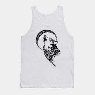 Howling Tribal Wolf Tank Top